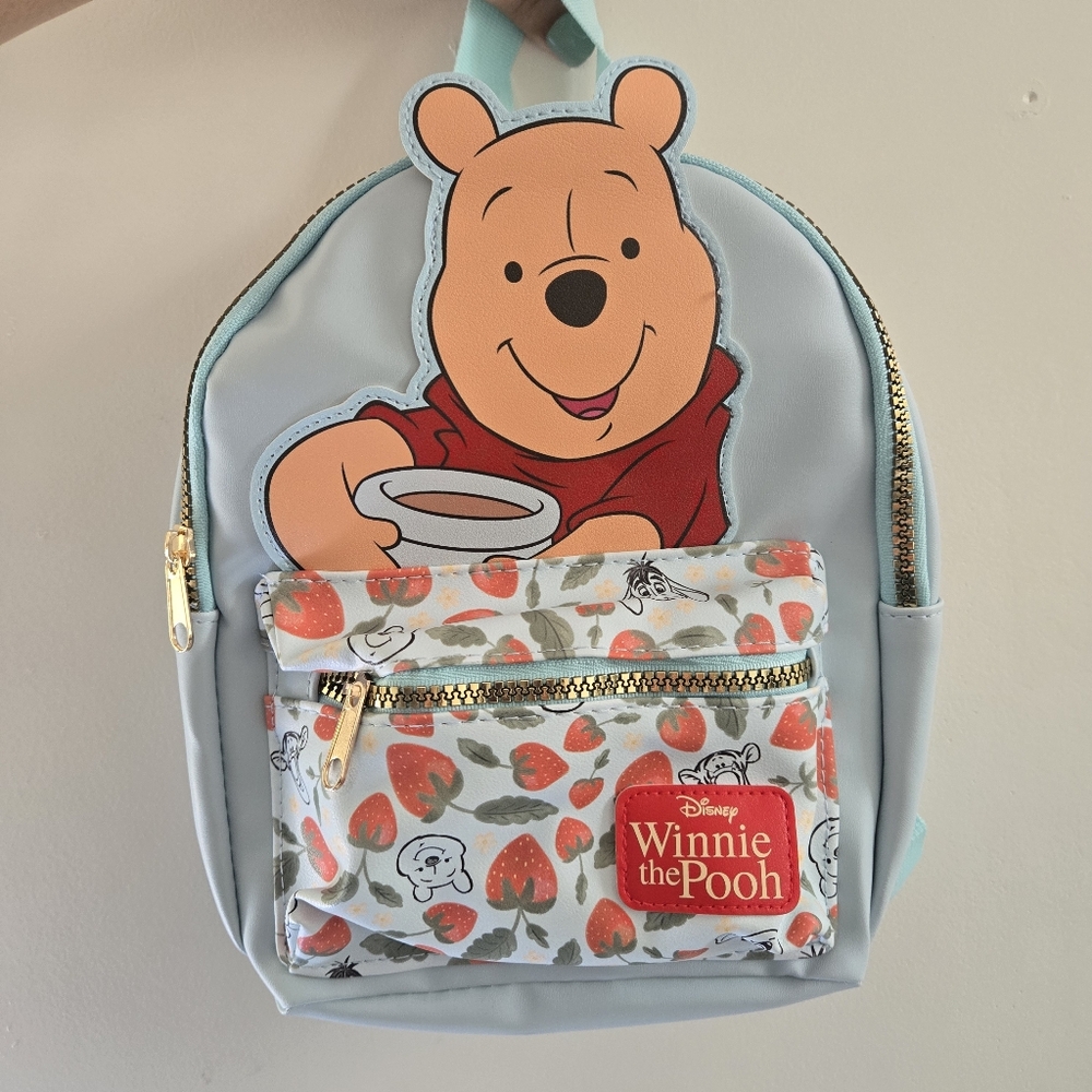 Disney Winnie the Pooh Mini Bag - Light Blue and Red
